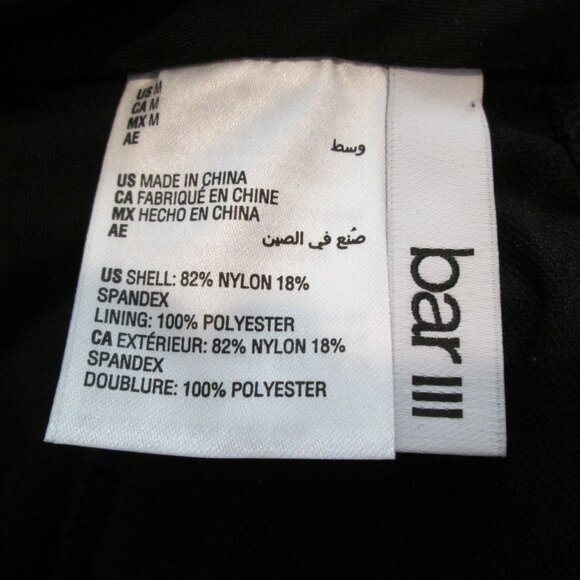 Bar III Women's Resort Solids Ring-Detail Tie-Back Bikini Top NWT Sz M - Picture 6 of 8